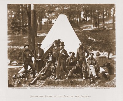 Verkenners en Gidsen van het Leger van de Potomac, 1862 door Alexander Gardner